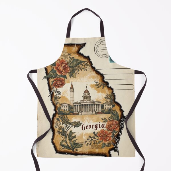 Item preview, Georgia USA Vintage Travel Retro Postcard Design designed and sold by TravelPostcardGems.