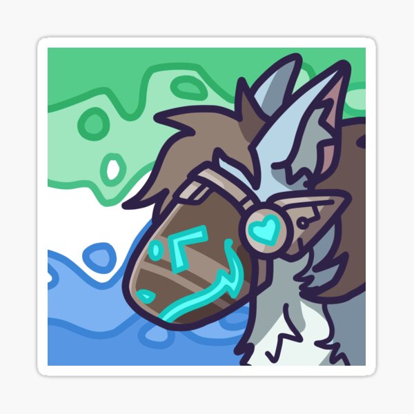 Item preview, Gay Protogen Furry Sticker designed and sold by FurAndWhiskersStudio.