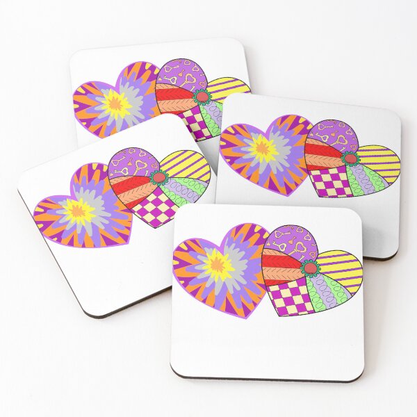 Item preview, Groovy hearts designed and sold by Busycapy.