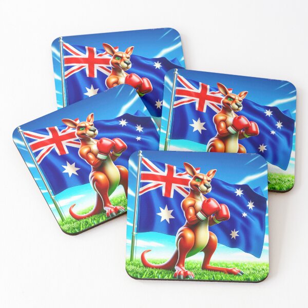 Item preview, Aussie boxing kangaroo 012 designed and sold by kevin Chippindall.