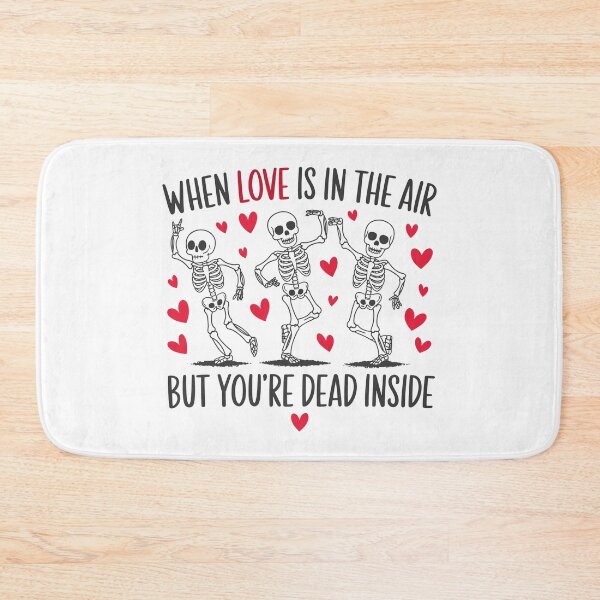 Item preview, dead inside anti valentines skeleton love air heart designed and sold by Gossip Rag.