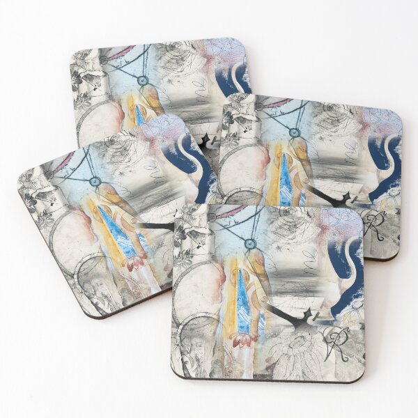 Item preview, A Collaged Chrono Canvas designed and sold by VariARTyPrints.
