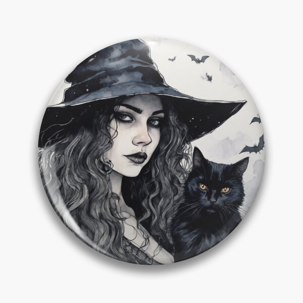 Item preview, Witch - Ink Drawing 2 designed and sold by KBMediaArt.