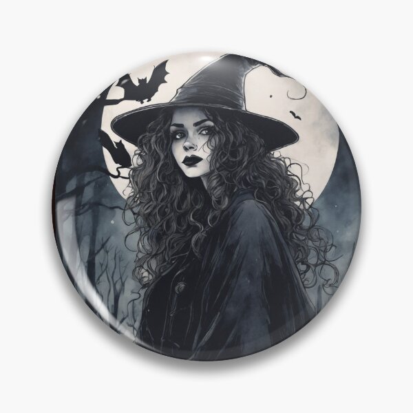 Item preview, Witch - Ink Drawing 9 designed and sold by KBMediaArt.