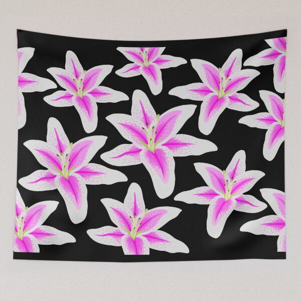 Item preview, Pink Lily Floral Pattern designed and sold by Toadison.