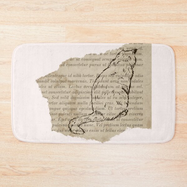 Item preview, Cat on vintage newspaper designed and sold by Neadoodles.