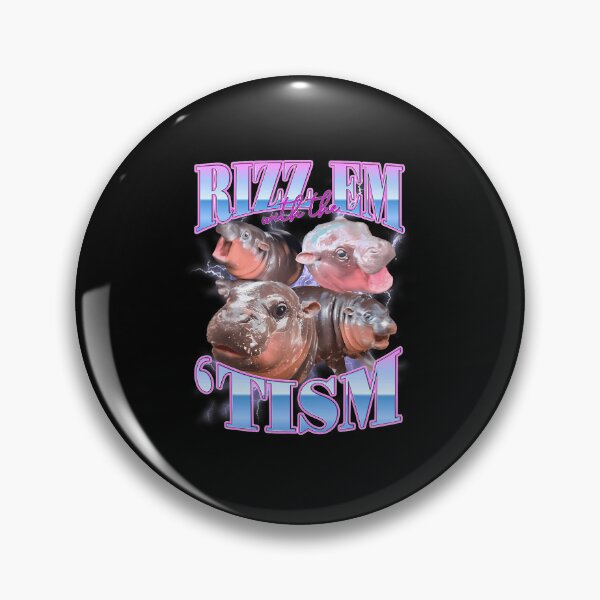 Item preview, Day Gift For  Rizz Em With The Tism For Fan Funny Moo Deng Meme Gift Party Retro Men designed and sold by ChristophPouros.