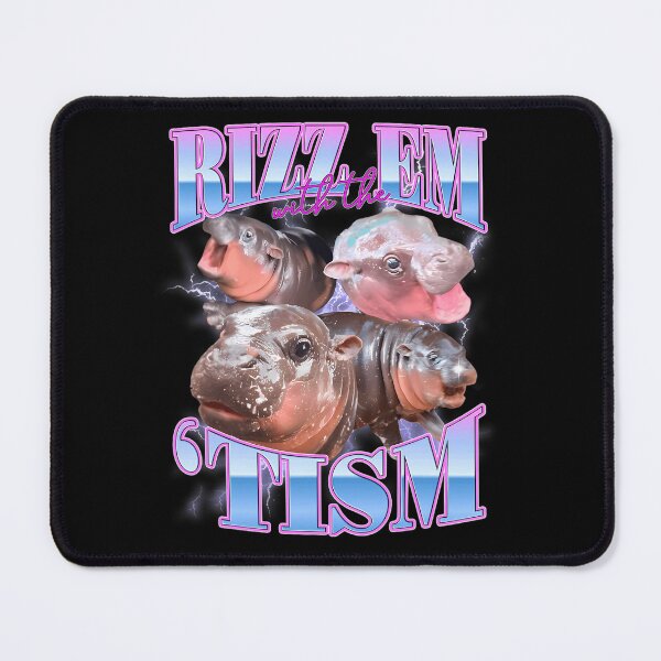 Item preview, Day Gift For  Rizz Em With The Tism For Fan Funny Moo Deng Meme Gift Party Retro Men designed and sold by ChristophPouros.