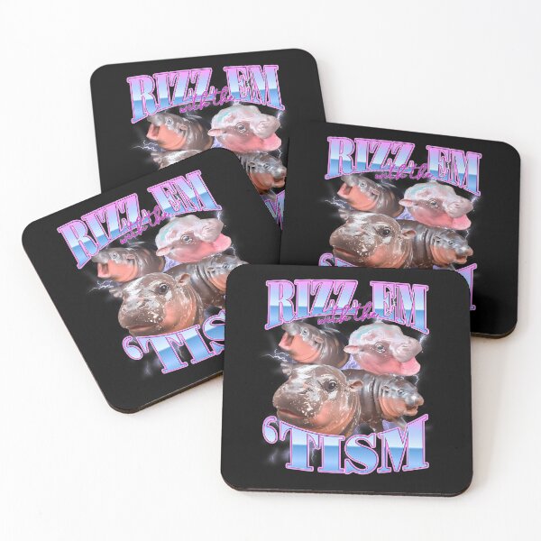 Item preview, Day Gift For  Rizz Em With The Tism For Fan Funny Moo Deng Meme Gift Party Retro Men designed and sold by ChristophPouros.