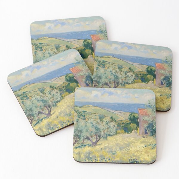 Item preview, Provence, France- French Mediterranean Landscape Painting designed and sold by CARRAANN.