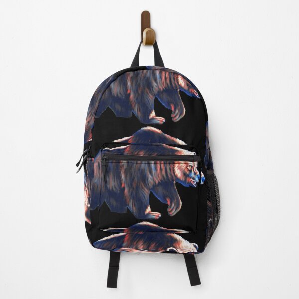 Item preview, Grizzly bear, oil on black velvet by Jorge Torrones designed and sold by velvetify.com.