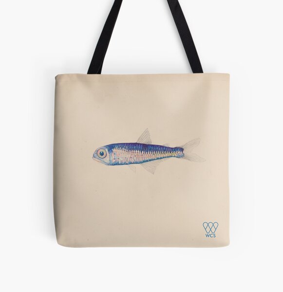 Hudson Canyon Lanternfish All Over Print Tote Bag