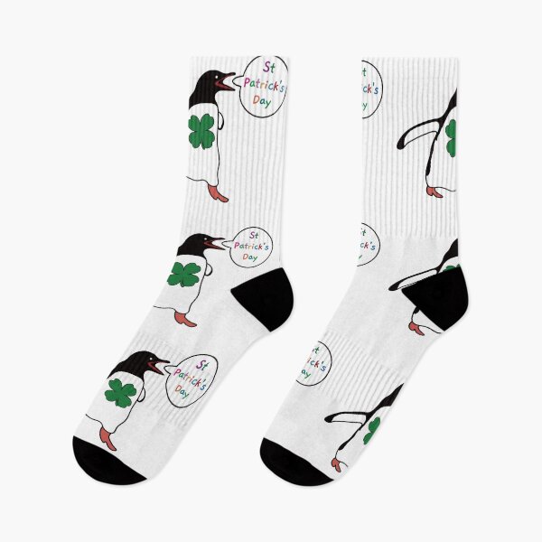 Item preview, St Patricks Day Shamrock And Penguin designed and sold by EunsooLee.