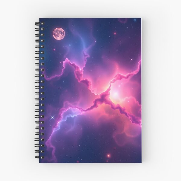 Item preview, Cosmic Nebula with Lunar Glow Shower Curtain designed and sold by GaricDrawsob.