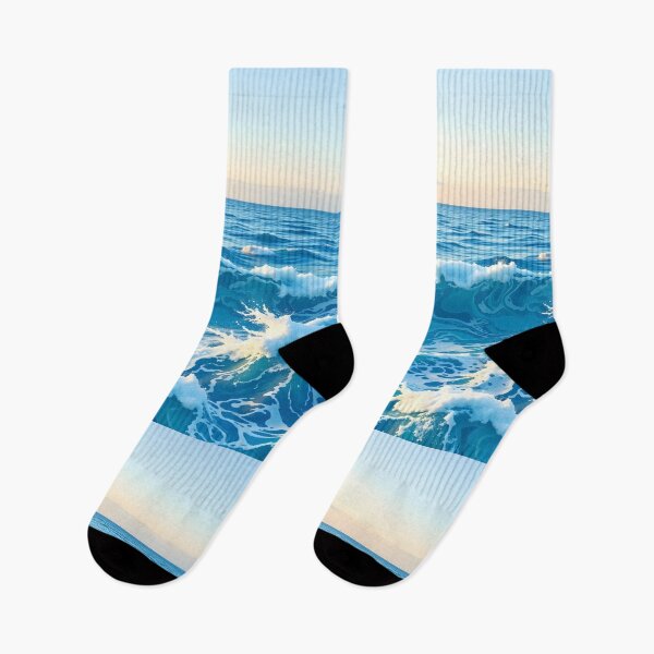 Item preview, Ocean Waves at Sunrise Shower Curtain designed and sold by GaricDrawsob.