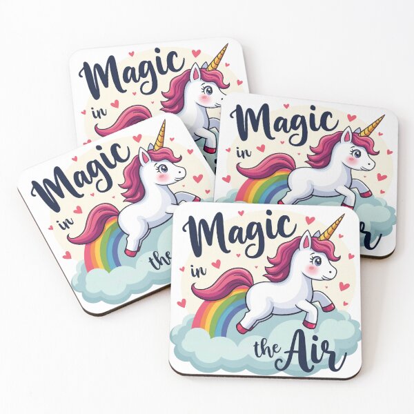 Item preview, Magic in the Air | Whimsical Quote Design | Enchanted Vibes Art | Dreamy Typography | Magical Atmosphere designed and sold by PaintedPixels01.