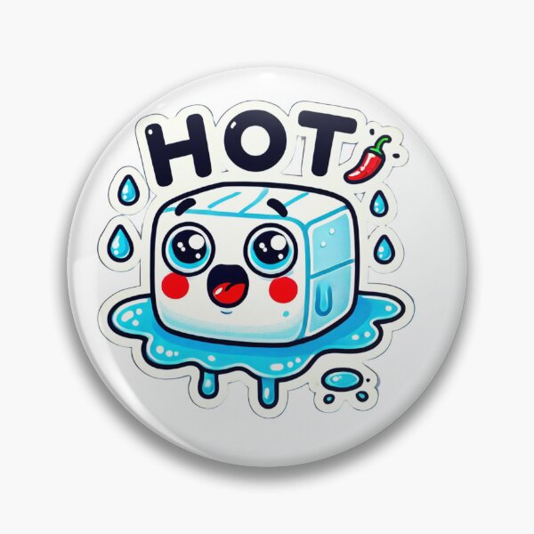 Item preview,  "Melting Ice Cube Cartoon Sticker Design" designed and sold by ForFamily1120.