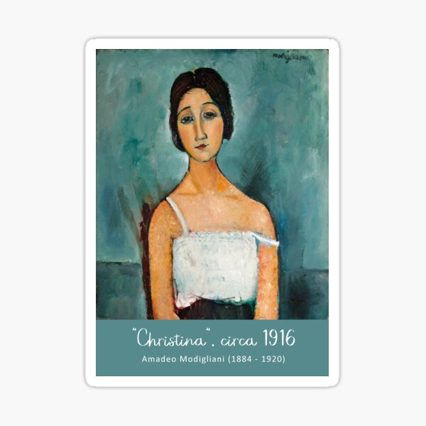 Vista previa del artículo con la obra «Cristina de Amadeo Modigliani», diseñado y vendido por KeksWorkroom.