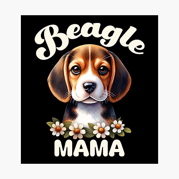 Artikelvorschau, Beagle Mama, Beagle Hund ist Blumen entworfen und verkauft von InspireGlow.