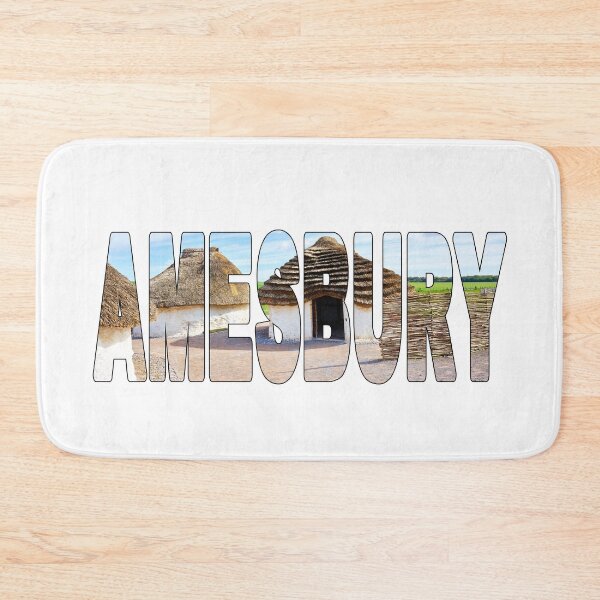 Item preview, AMESBURY - England Stonehenge Thatched Neolithic Stone House designed and sold by Adam Gormley.