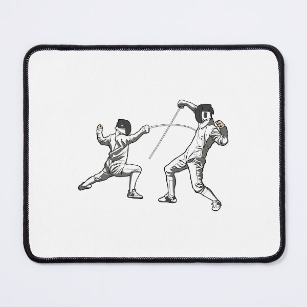 Item preview, Two fencing sport duel  competition designed and sold by StairheadStore.