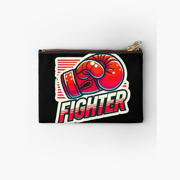 Item preview,  "Boxing Glove Sticker with Fighter Text" designed and sold by ForFamily1120.