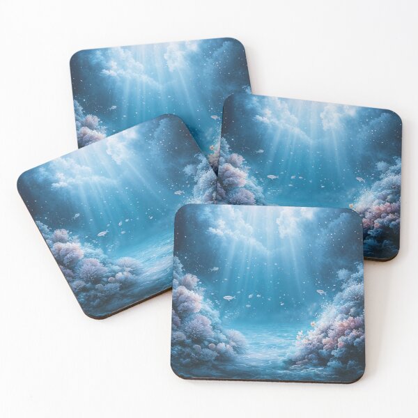 Item preview, Heavenly Light Over the Coral Sanctuary designed and sold by AshiraCreations.