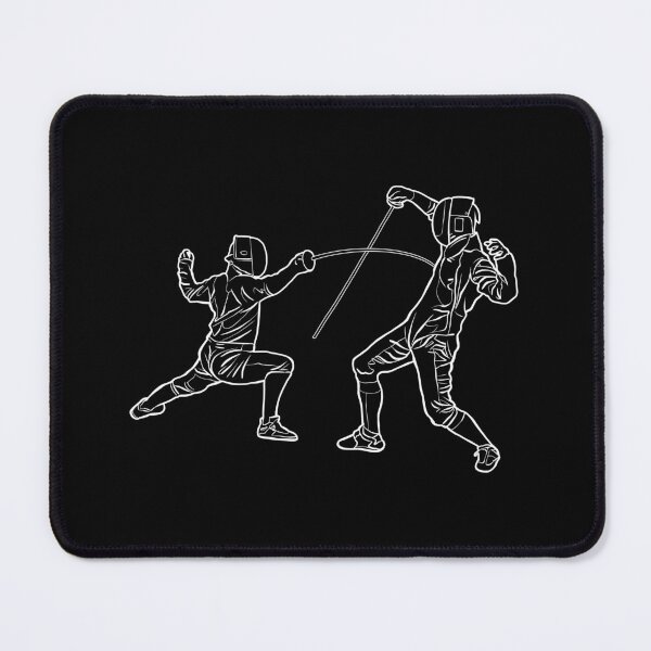 Item preview, Two fencing sport duel  competition outline  designed and sold by StairheadStore.