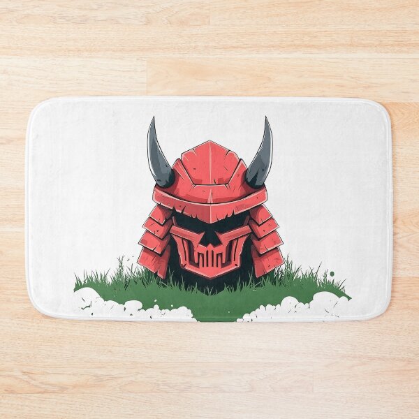 Item preview, Red Samurai Helmet Vector Art designed and sold by GoldenTealArts.