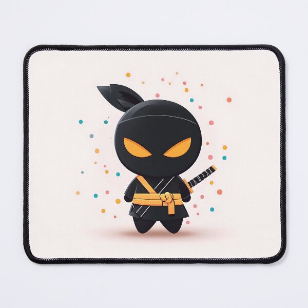 Item preview, Cute Ninja Cartoon Vector Art designed and sold by GoldenTealArts.