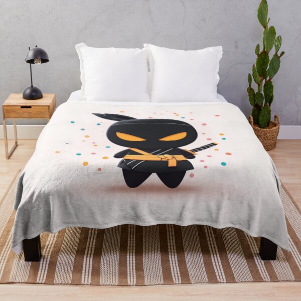 Item preview, Cute Ninja Cartoon Vector Art designed and sold by GoldenTealArts.