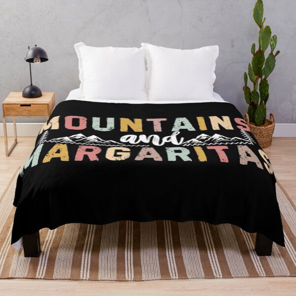 Item preview, Mountains and Margaritas Drinking Hiking Nature Trees T-Shirt designed and sold by SunfullyYours.