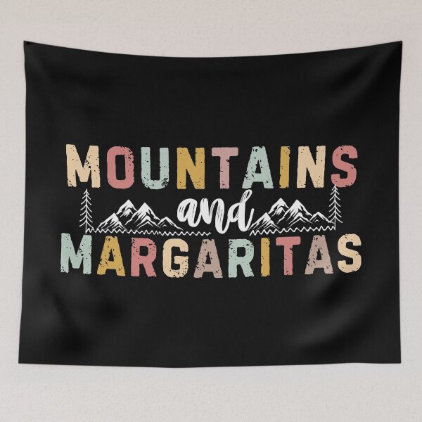Item preview, Mountains and Margaritas Drinking Hiking Nature Trees T-Shirt designed and sold by SunfullyYours.