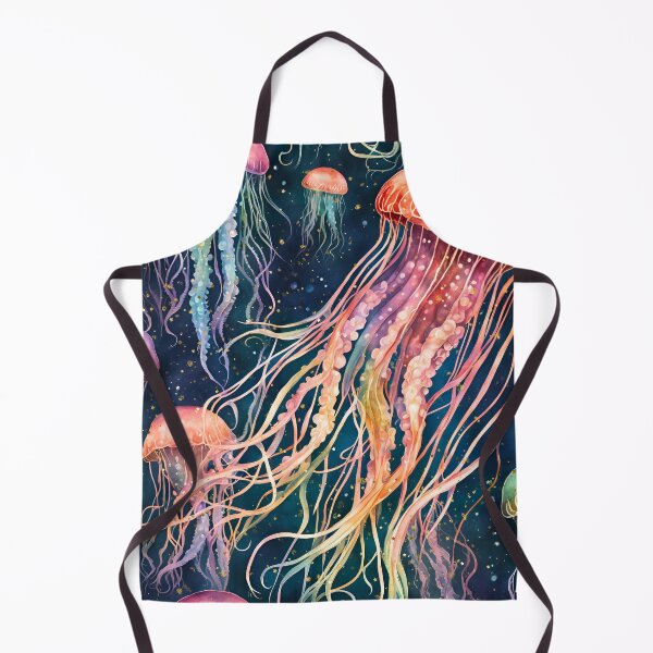 Item preview, Rainbow Watercolor Sea of Jellyfish designed and sold by ScorpioSunStudio.