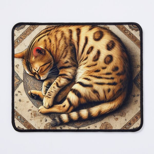 Item preview, Vintage Begal Cat Sleeping designed and sold by alw951.