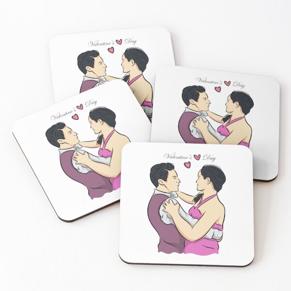 Item preview, A couple celebrating Valentine's Day designed and sold by Kewessthetic.