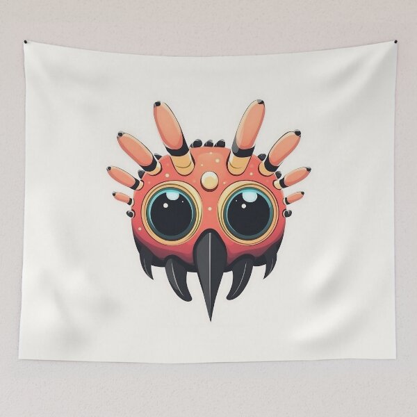 Item preview, Cute Bird Mask Vector Illustration designed and sold by GoldenTealArts.