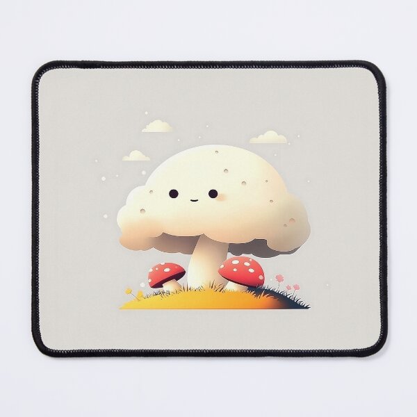 Item preview, Cute Mushroom Cartoon Vector Design designed and sold by GoldenTealArts.