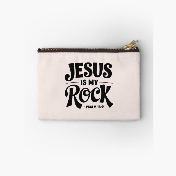 Item preview, Jesus Is My Rock Psalm 18:2 | Calligraphy Bible Verses Christian Faith Inspirational Design designed and sold by  KnitLuv.