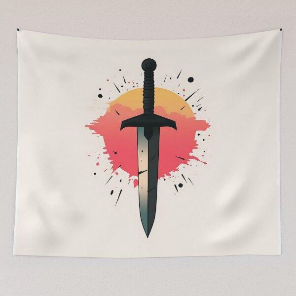 Item preview, Minimalist Sword Vector Illustration designed and sold by GoldenTealArts.