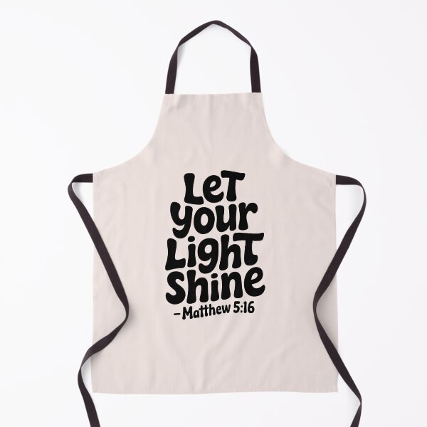 Item preview, Let Your Light Shine Matthew 5:16 | Calligraphy Bible Verses Christian Faith Inspirational Design designed and sold by KnitLuv.