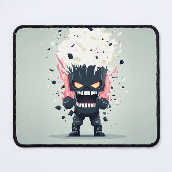 Item preview, Exploding Head Golem Vector Illustration designed and sold by GoldenTealArts.