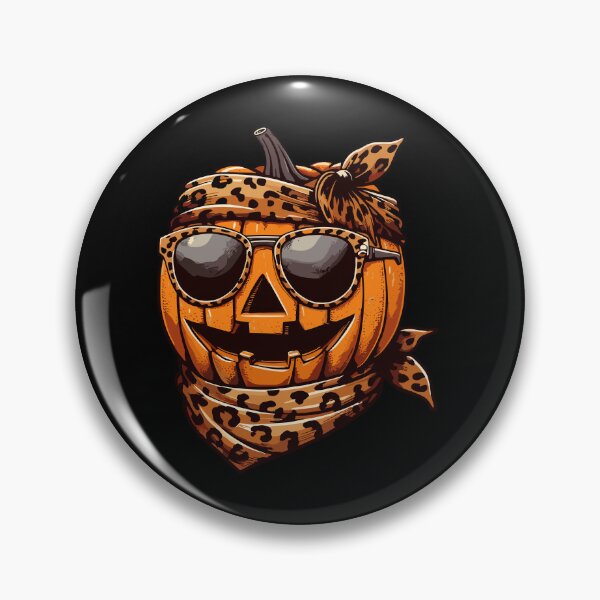 Item preview, Pumpkin Wearing Leopard Scarf Animal Wearing Sunglasses designed and sold by Artistoos.