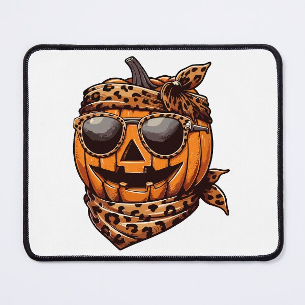 Item preview, Pumpkin Wearing Leopard Scarf Animal Wearing Sunglasses designed and sold by Artistoos.