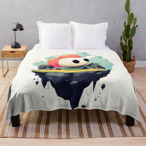 Item preview, Floating Island With Mushroom Character designed and sold by GoldenTealArts.
