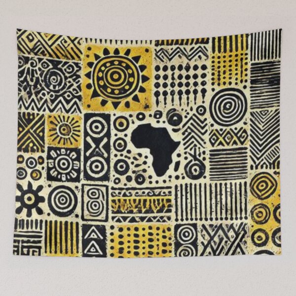 Item preview, Bogolan Mud Cloth Print  designed and sold by Shs-Kenya.
