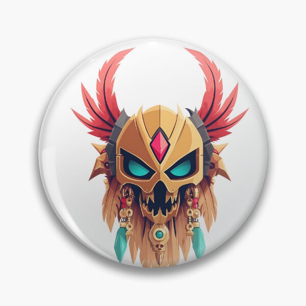 Item preview, Golden Skull Mask Vector Illustration designed and sold by GoldenTealArts.