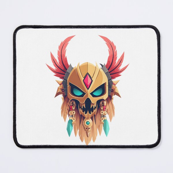 Item preview, Golden Skull Mask Vector Illustration designed and sold by GoldenTealArts.