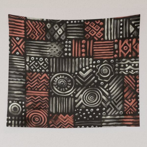 Item preview, Bogolan Mud Cloth Print  designed and sold by Shs-Kenya.