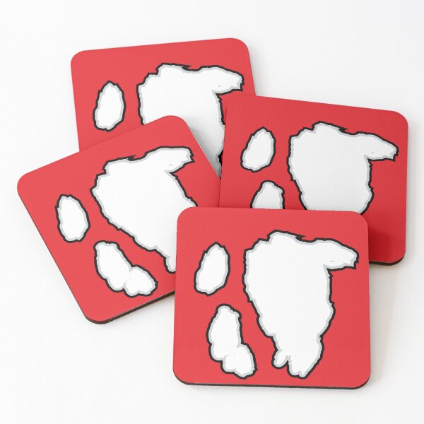 Item preview, Big White Cow Pattern | Red Cowhide Pattern designed and sold by PatternPen.